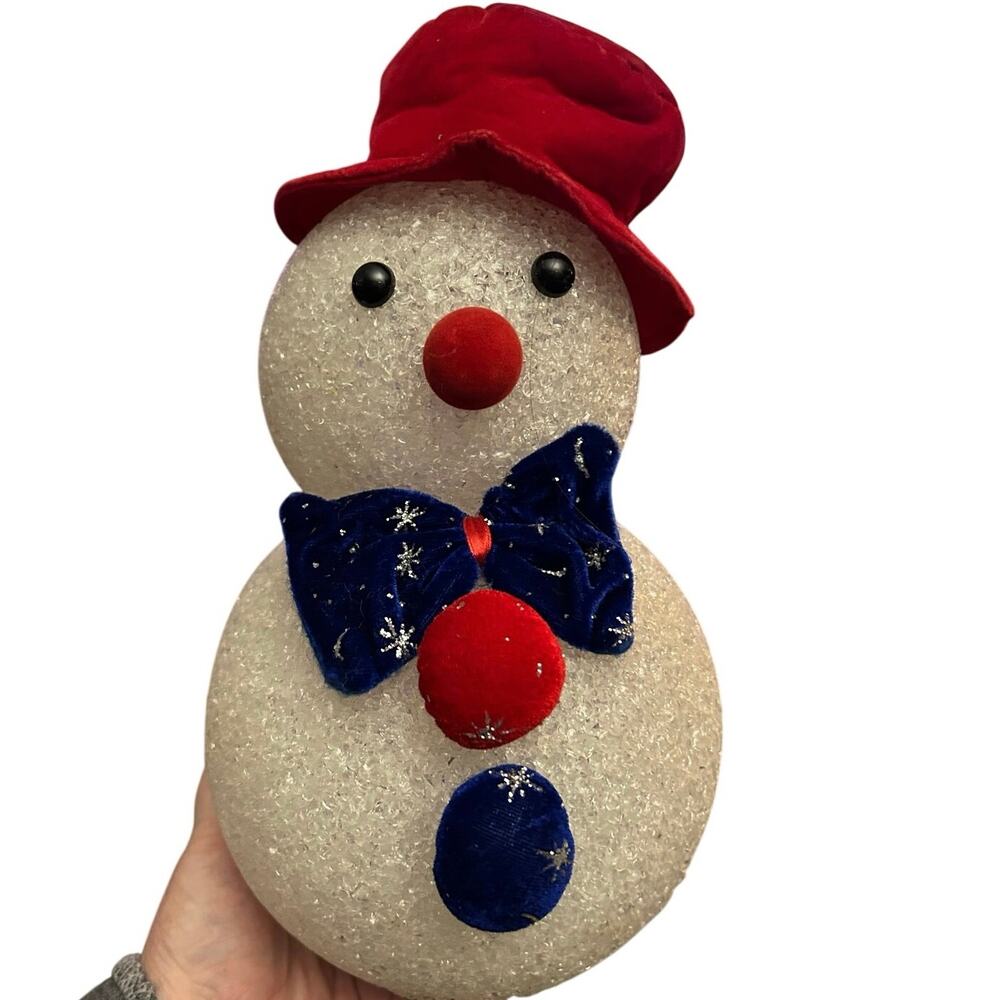 Illuminated Snowman 11" Tall